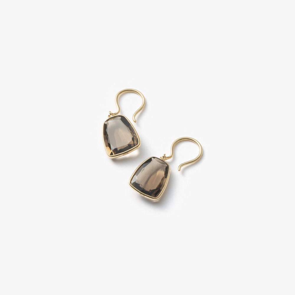 MARIHA(マリハ) Organic Gems ピアス スモーキークォーツ M K18 天然石