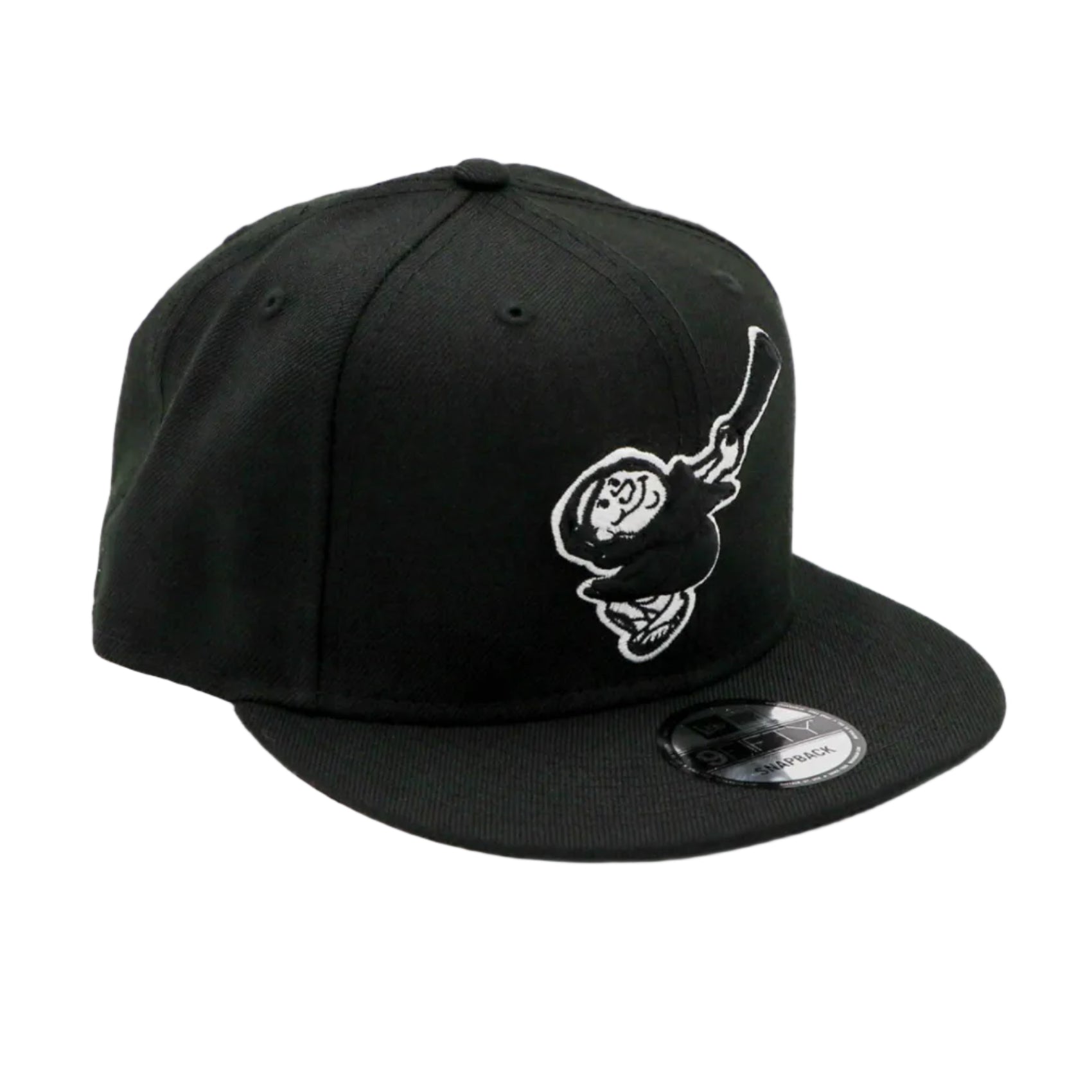 New Era 9Fifty San Diego Padres Swinging Friar Black Snapback Hat