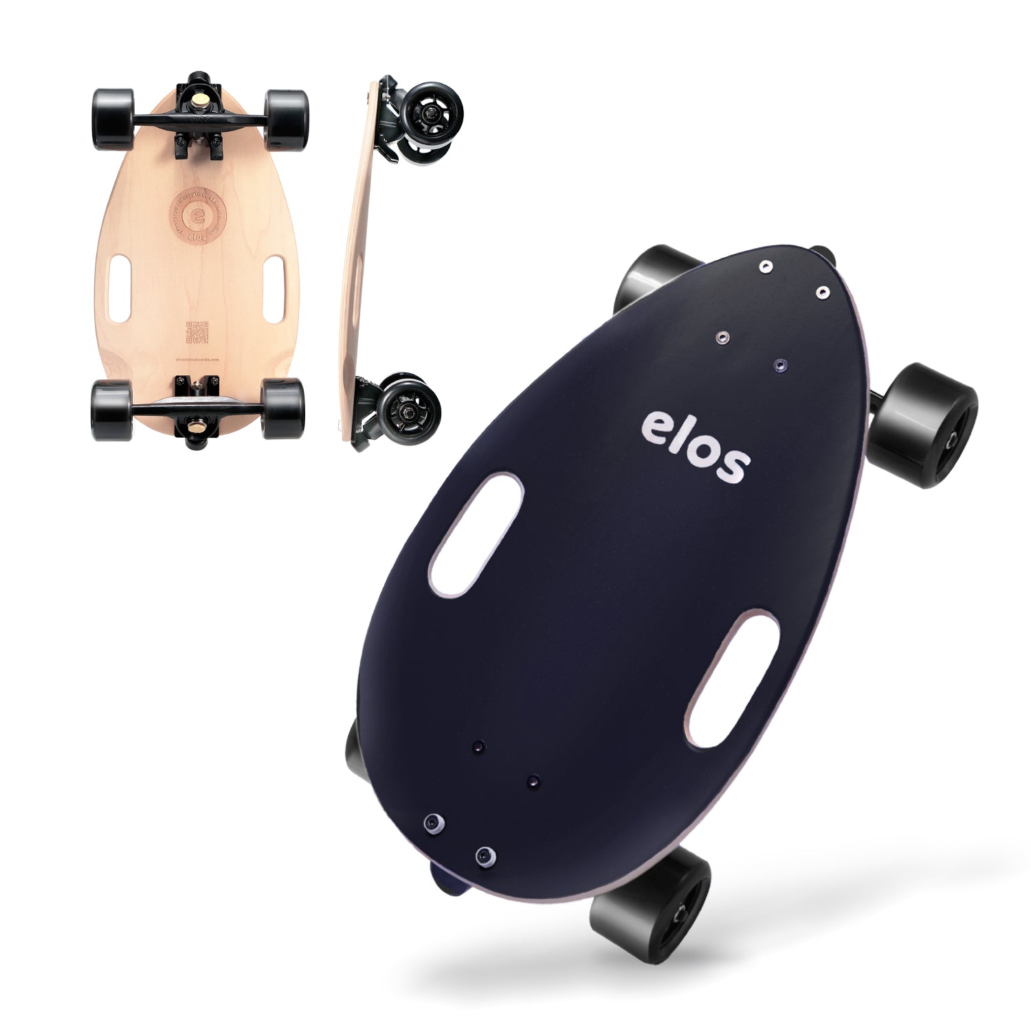 Complete Skateboard - Cruiser board - Charcoal Black – Elos