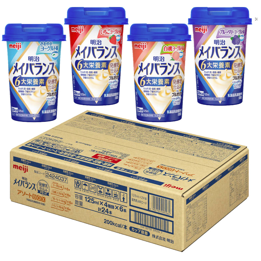 明治 メイバランスMiniカップ 発酵乳仕込みアソートBOX 4種×各6個