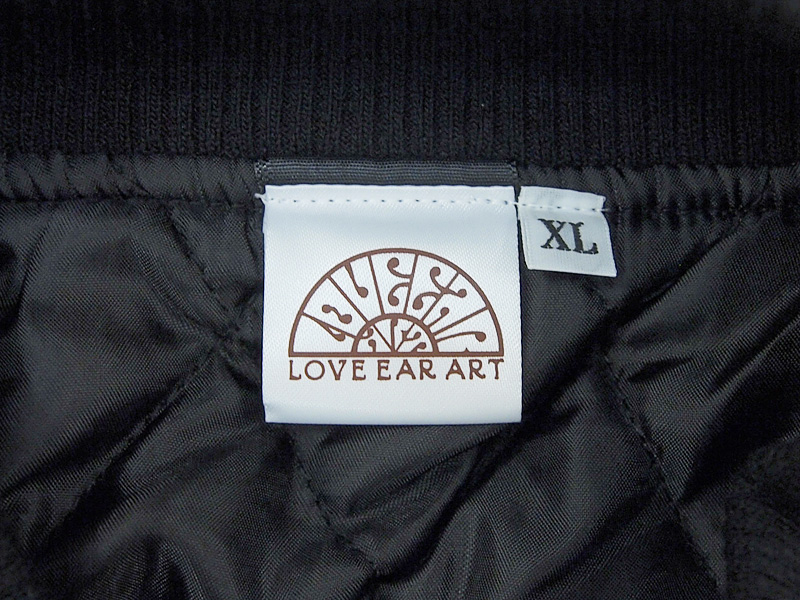 LOVE EAR ART HRCS2023 50着 限定 スタジャン 黒 ブラック BLACK XL