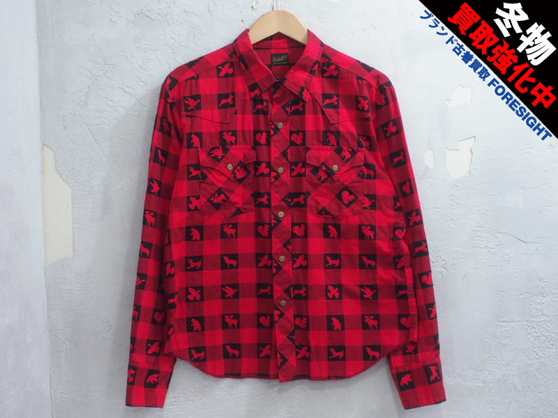 TENDERLOIN 'T-WESTERN SHT W L/S'ウィンチェスター シャツ アニマル