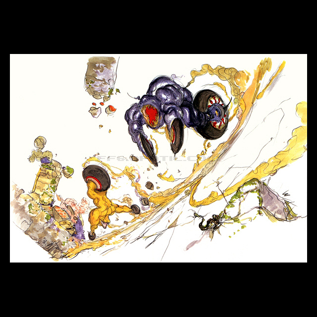 ファイナルファンタジー6 FF6 ティナ プレイマット 街 天野喜孝 海外