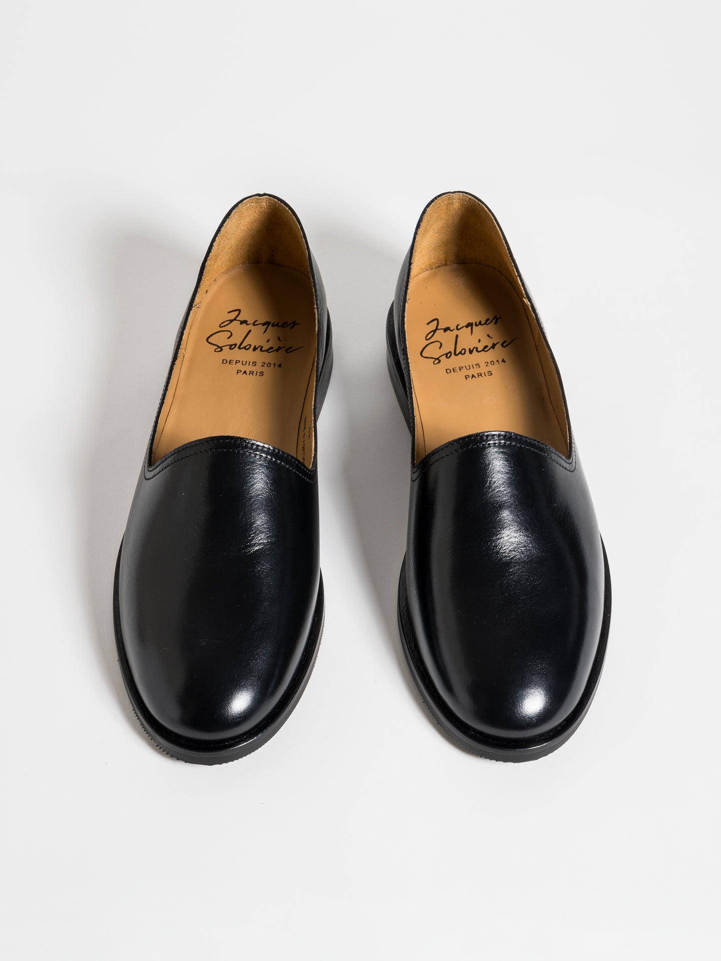 SLIM BLACK LEATHER – Jacques Solovière Paris