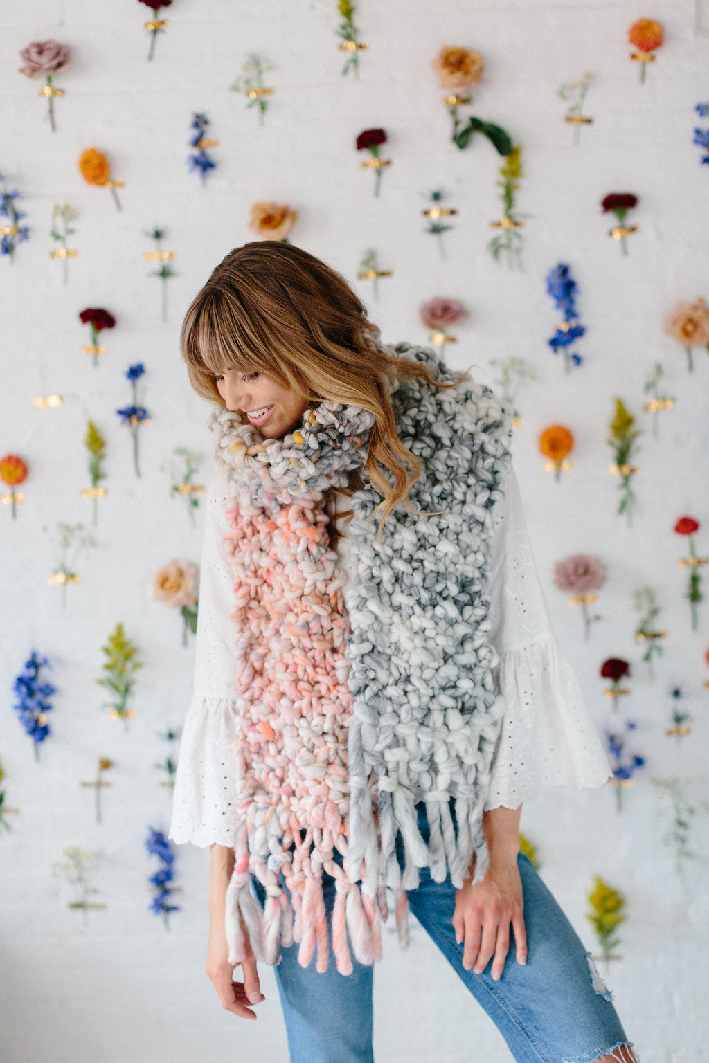Counting Sheep Scarf Pattern – Knit Collage