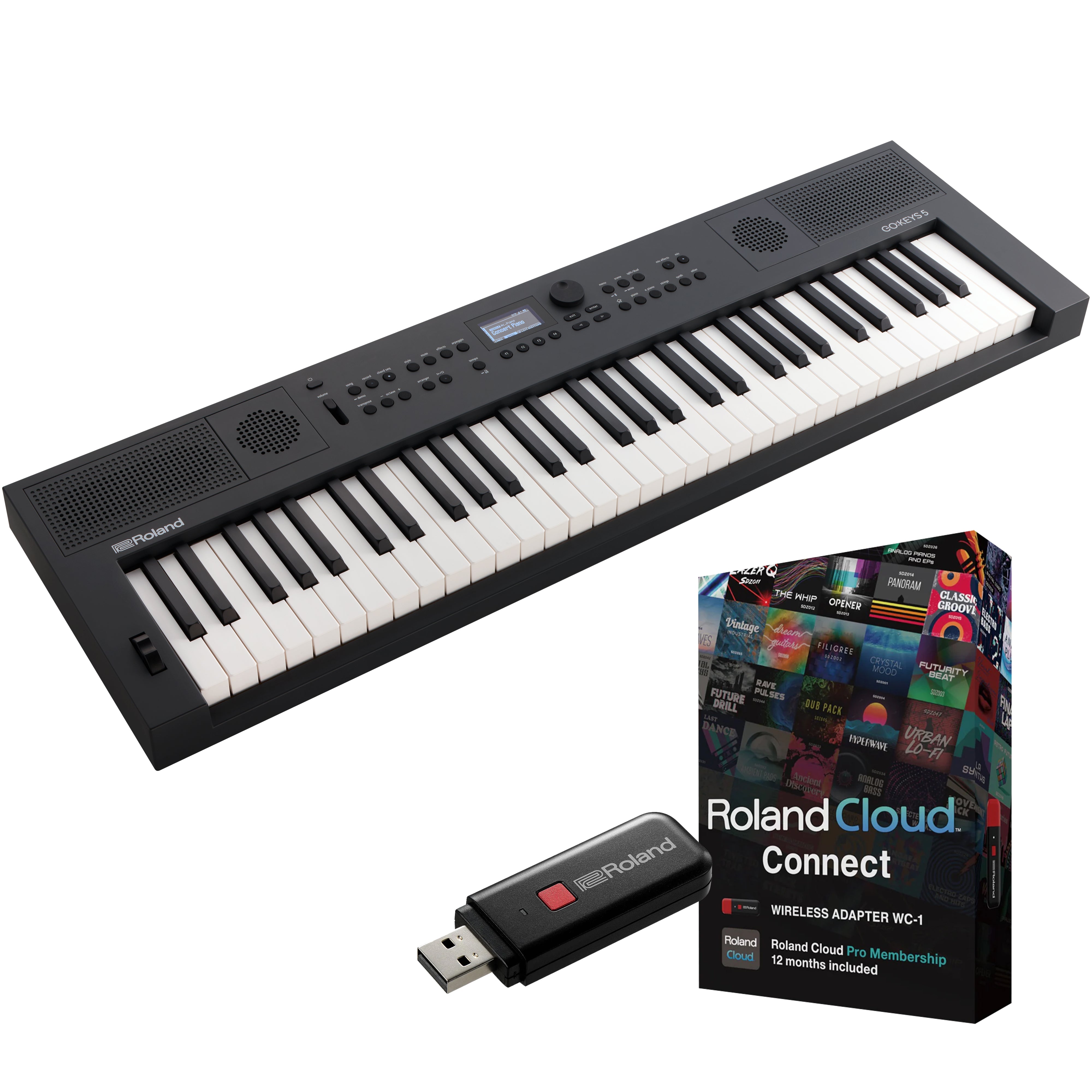 Roland GoKeys 5 Music Creation Keyboard - Graphite CLOUD CONNECT