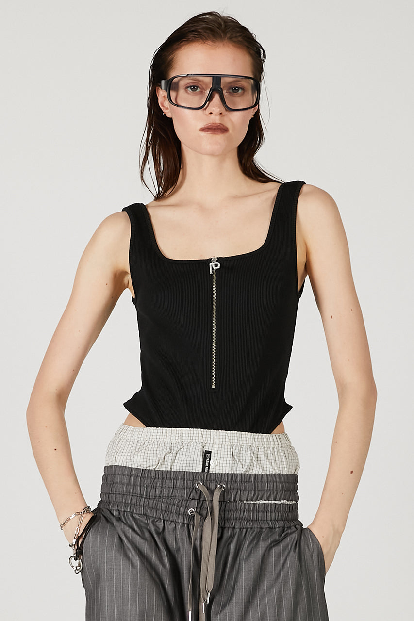 Half Zip Tank Top