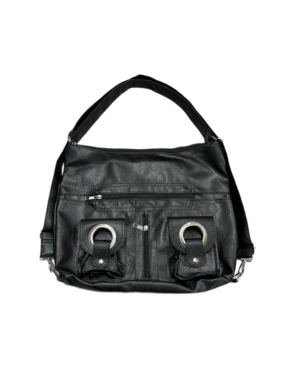 受注制【Never mind the XU】3way ring leather bag / 【ネバー