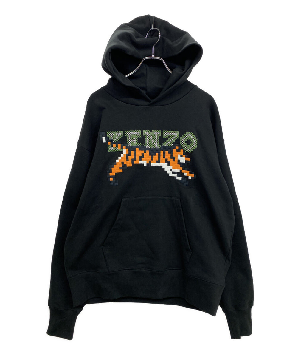 KENZO パーカー Pixel Hoodie BLK メンズ SIZE L ケンゾー – Rehello