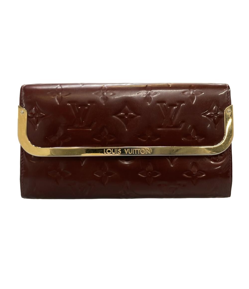 LOUIS VUITTON 長財布 エナメル モノグラム ヴェルニ M19592