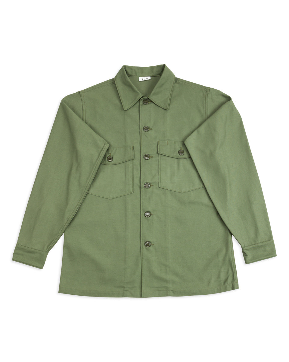 The Real McCoy's Shirt, Man's, Cotton, Sateen - OG-107 – Standard