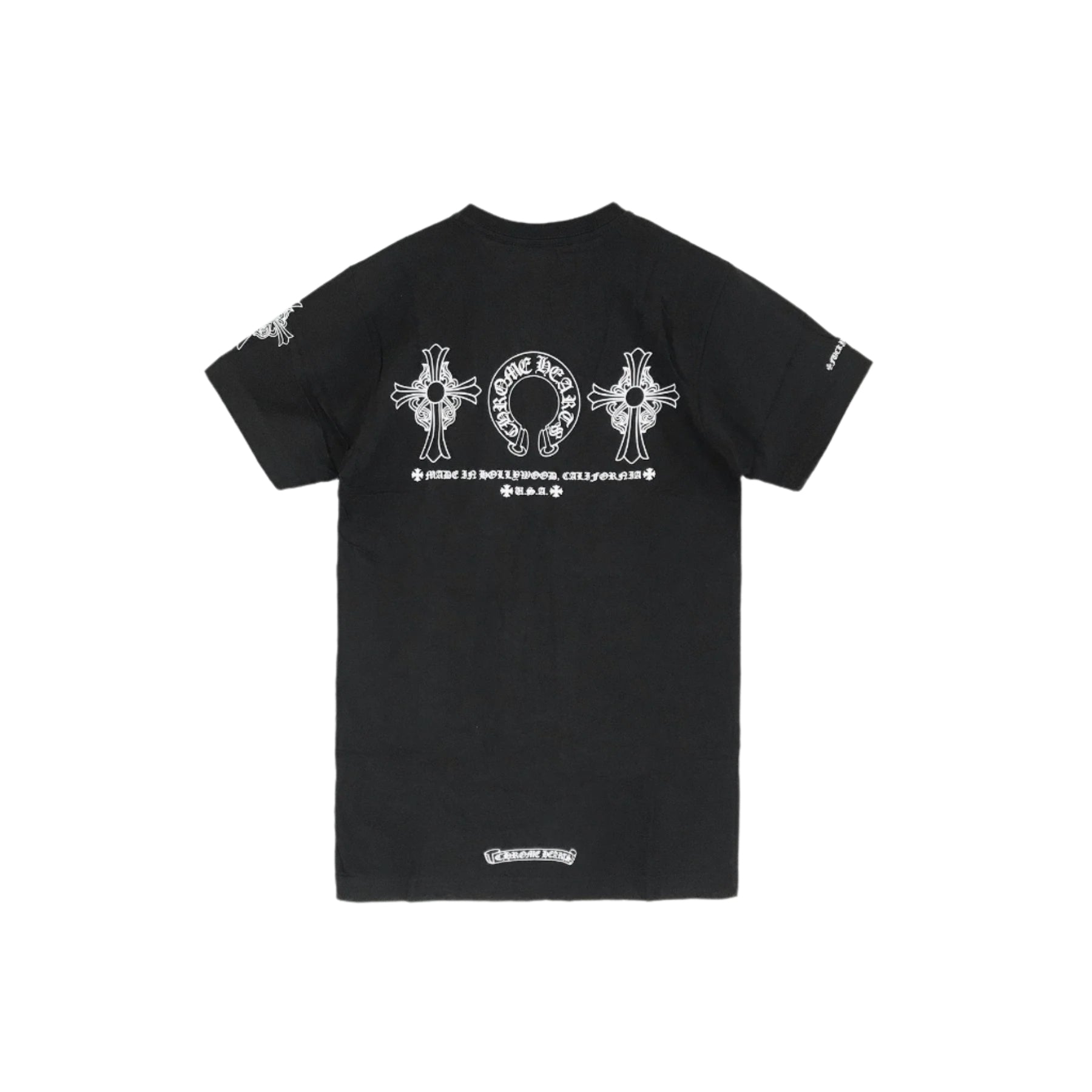 Chrome Hearts Triple Cross Logo Short Sleeve T-shirt - SRM