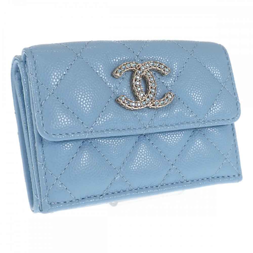 シャネル CHANEL ココマーク スモールフラップウォレット AP3397 三