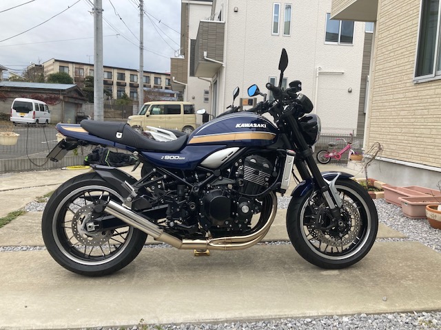 貴重ゼファー400フロントフェンダー純正色パープリッシュブラック