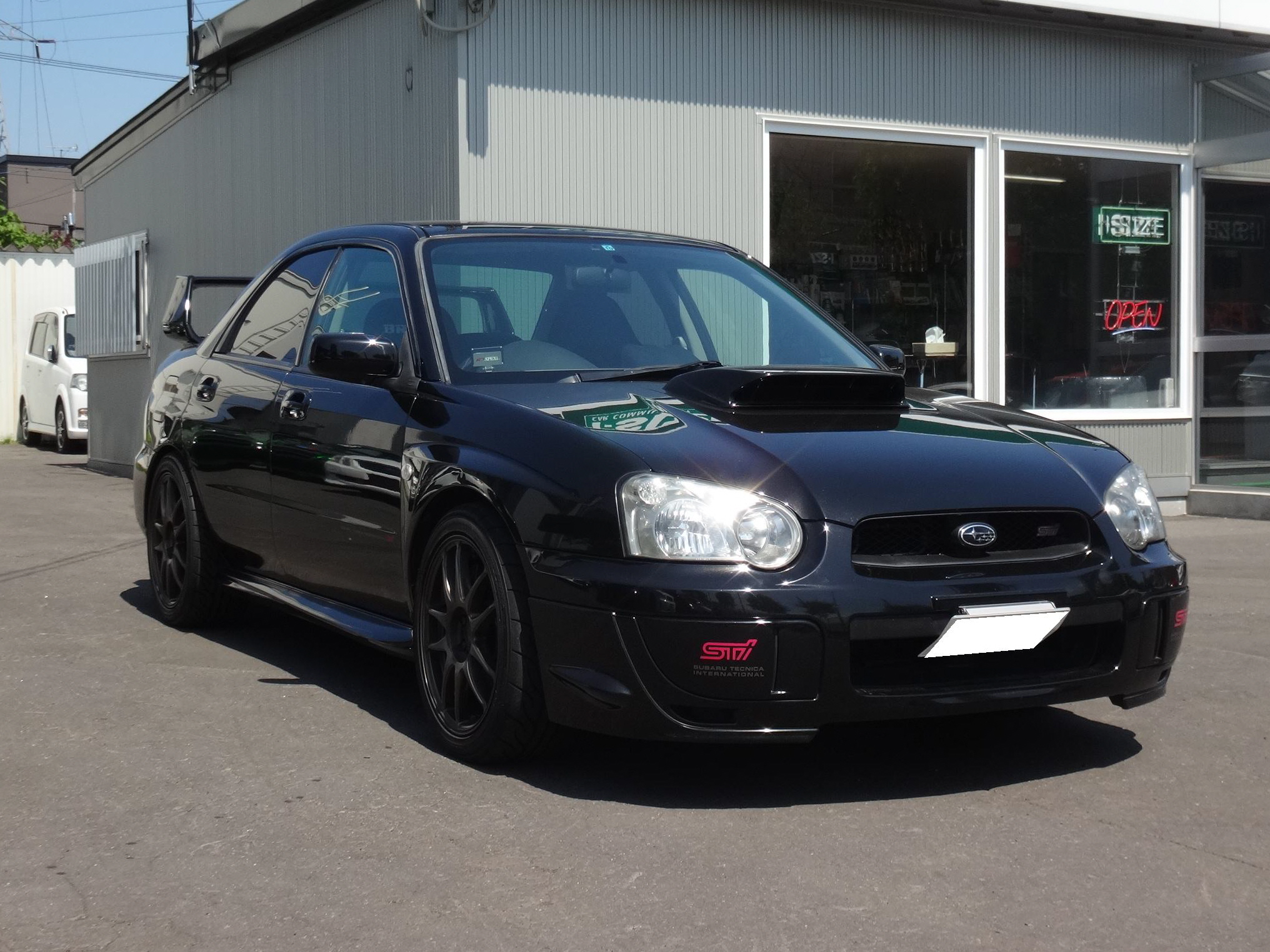 スバル インプレッサ GDB STI フェンダー加工させて頂きました