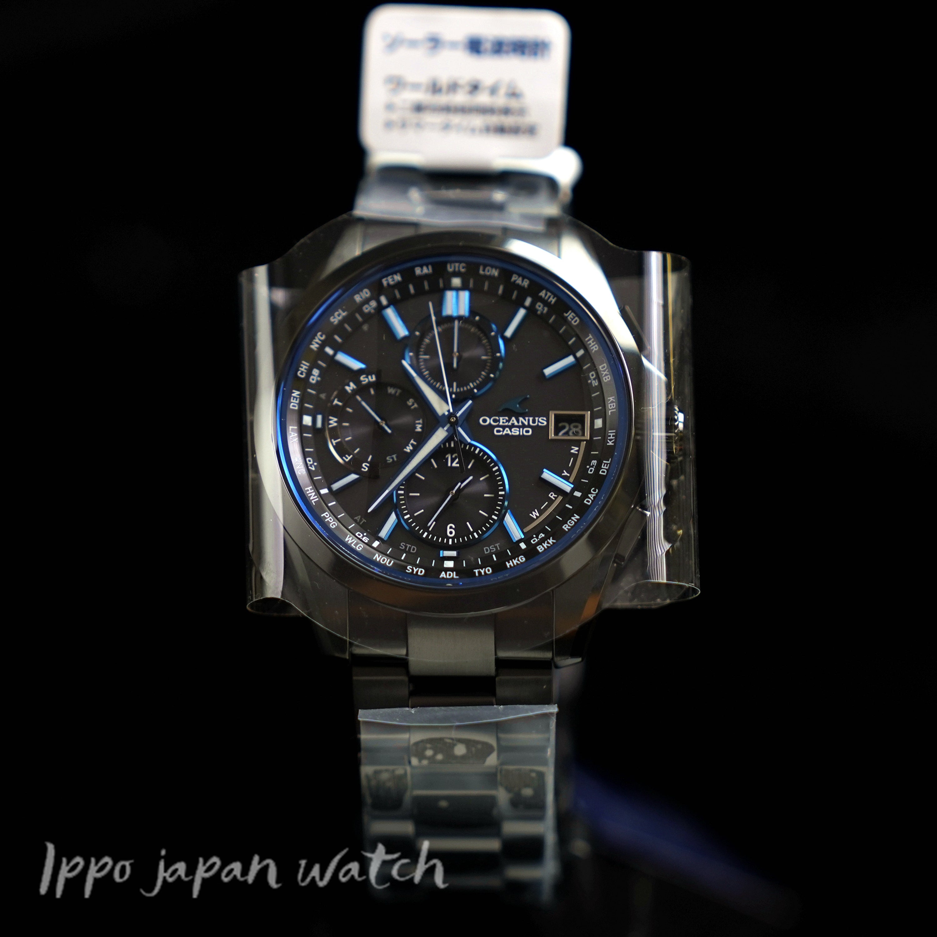 Casio Men's OCEANUS Classic Line All-Black DLC OCW-T2600B-1AJF