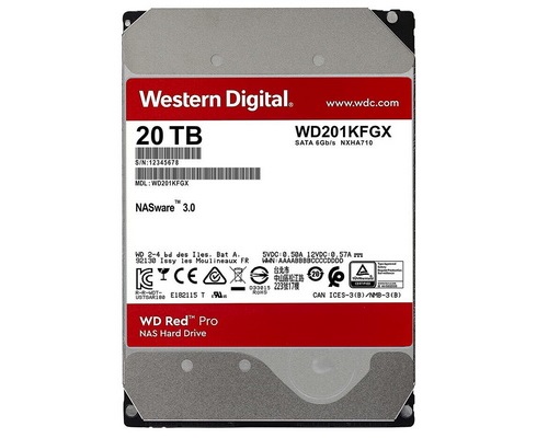 ฮาร์ดดิสก์ [WD201KFGX] WD Red Pro 20TB NAS Hard Drive 3.5