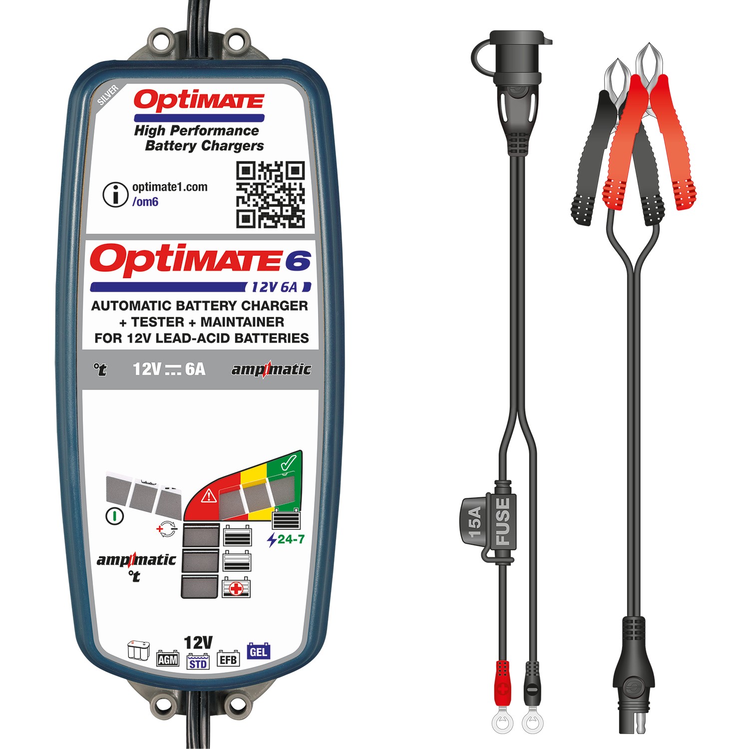 OptiMate 6 Ampmatic - テックメイトジャパン㈱