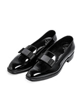 sf.0003AW25-black パテントレザーオペラパンプ The Black-and-White