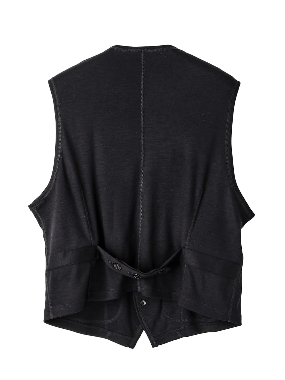 sj.0021AW25-black パジャマベスト The Black-and-White Realism 2025
