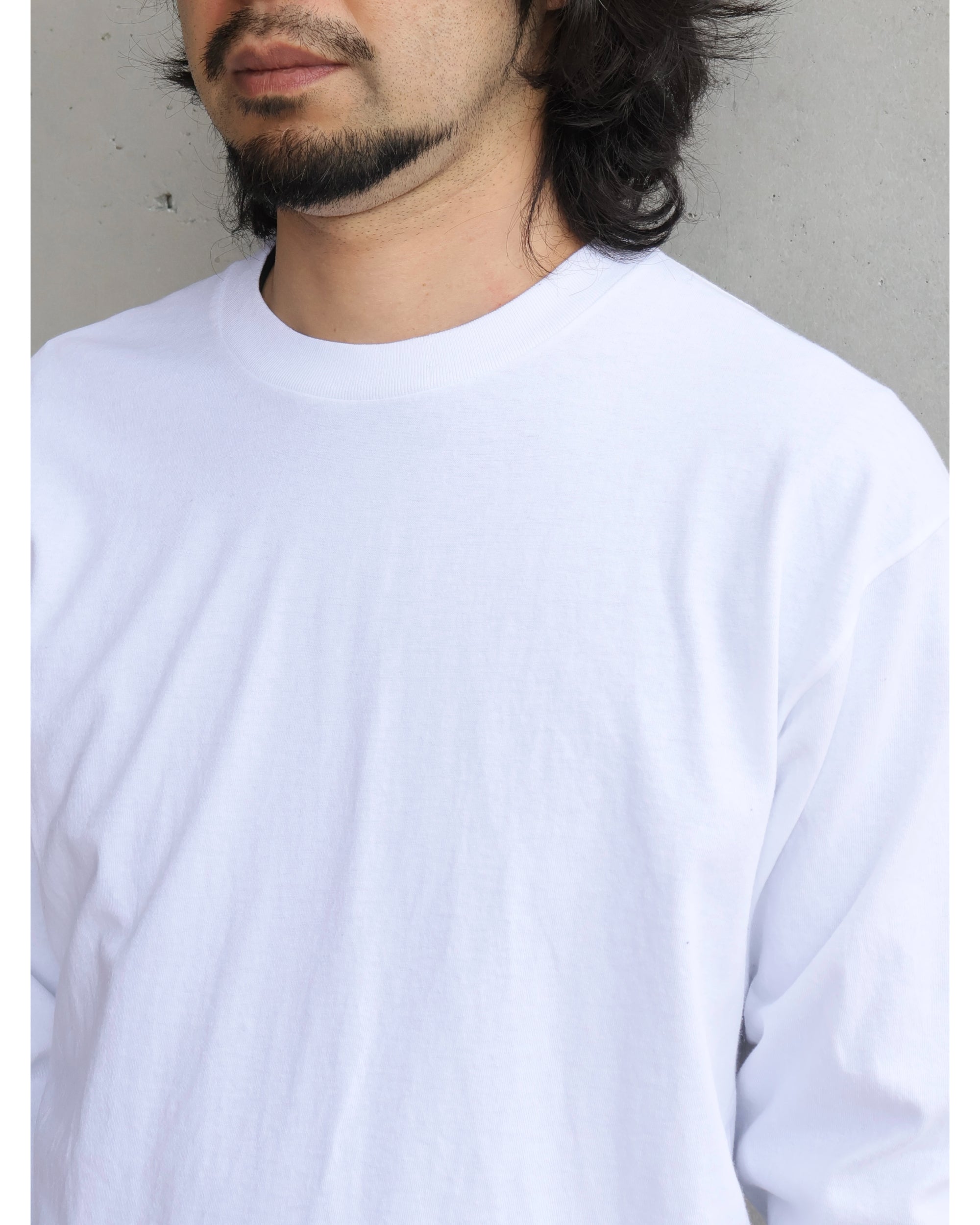 コットンジャージ 長袖Tシャツ WHITE – TIME AFTER TIME