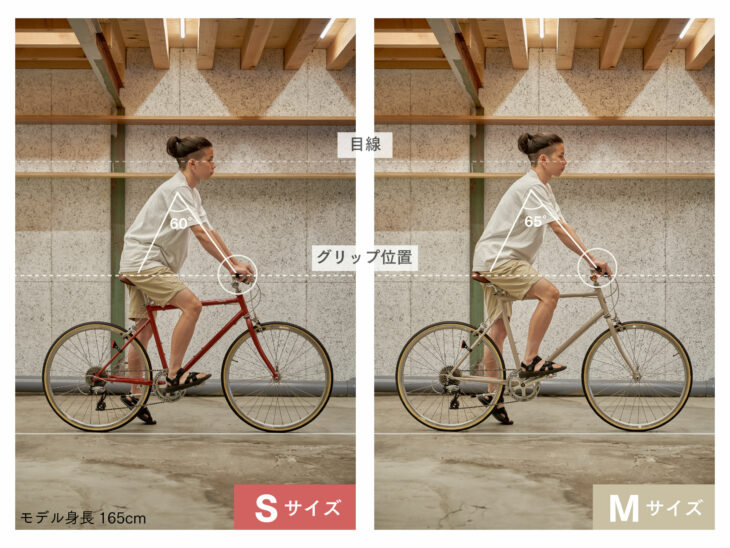 自転車のサイズ選び】SとM、MとLはどう違う？〜ホリゾンタルフレーム編