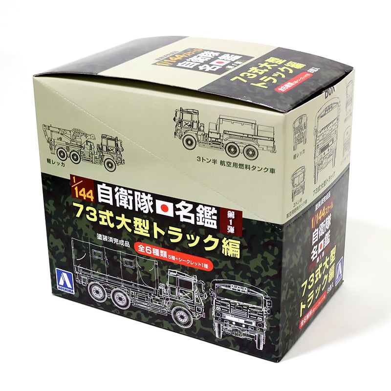 青島文化教材社 自衛隊名鑑 第1弾 73式大型トラック編 8個入りBOX