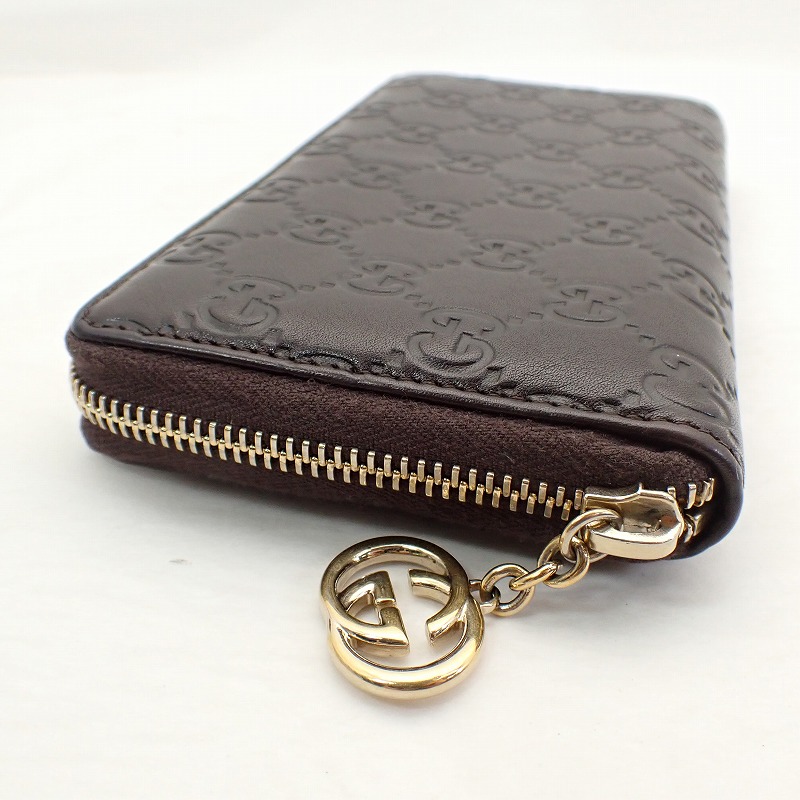 楽天市場】グッチ【GUCCI】グッチシマレザーラウンドファスナー長財布