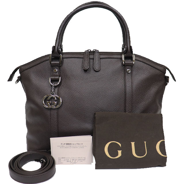 楽天市場】グッチ GUCCI 2way ハンド バッグ 341503 斜め掛け こげ茶