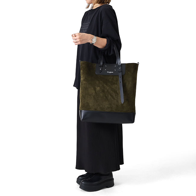 楽天市場】Maison Margiela メゾンマルジェラ スエード×レザー トート