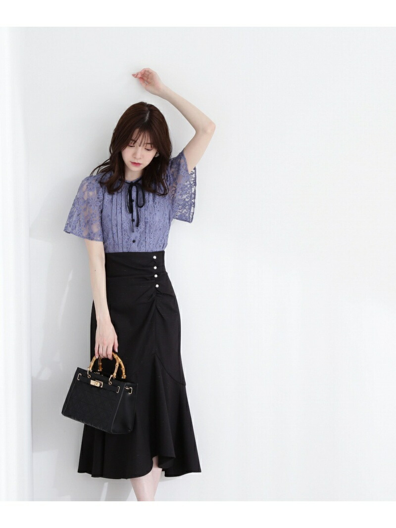 楽天市場】【SALE／10%OFF】フレアースリーブレースブラウス