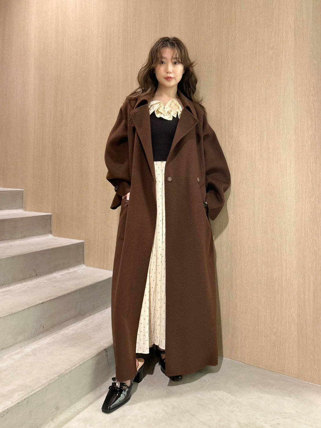 LILY BROWN｜ステンカラーリバーコート | Rakuten Fashion(楽天