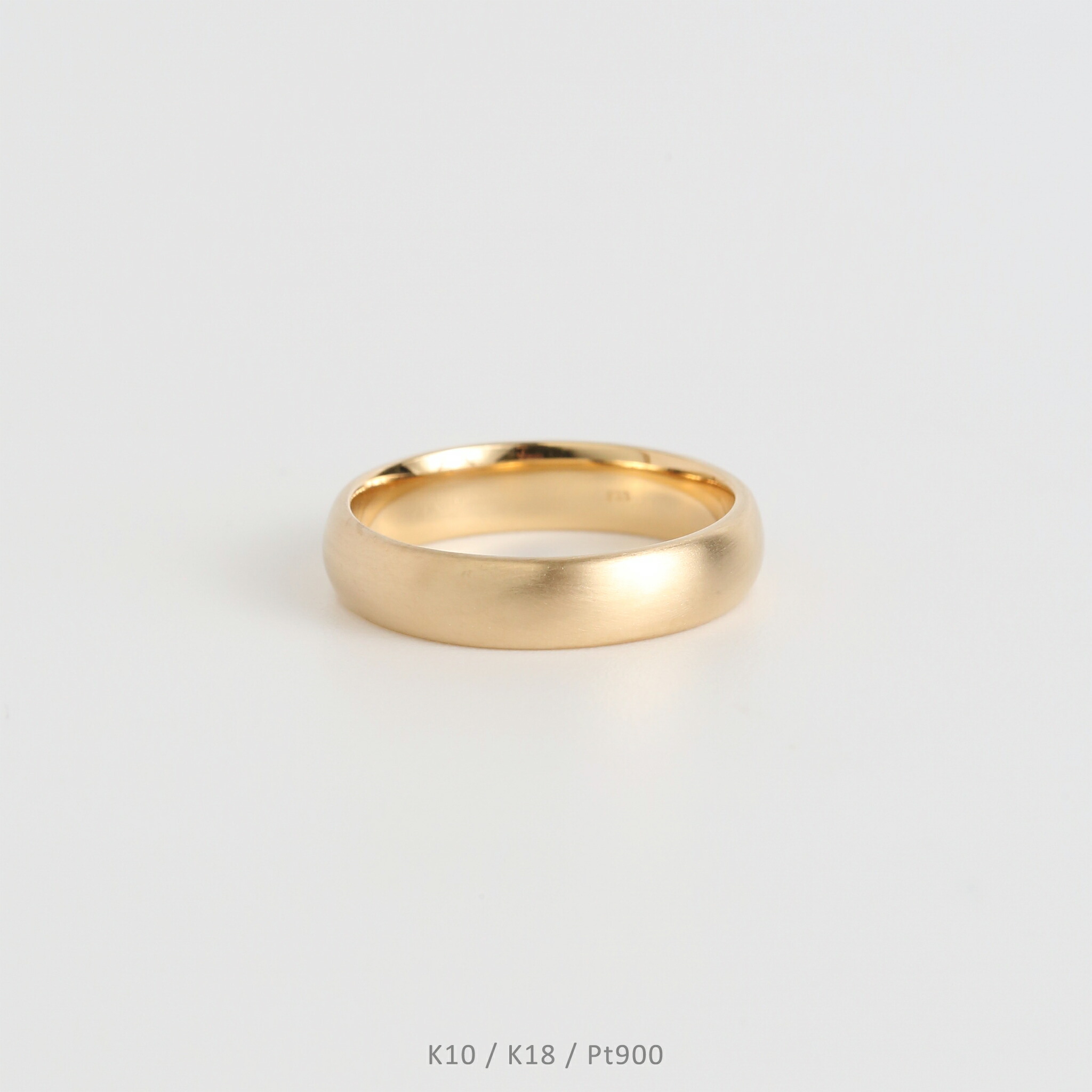 楽天市場】【Plane Matte Ring】 K10/K18/Pt900 艶消し 地金 リング
