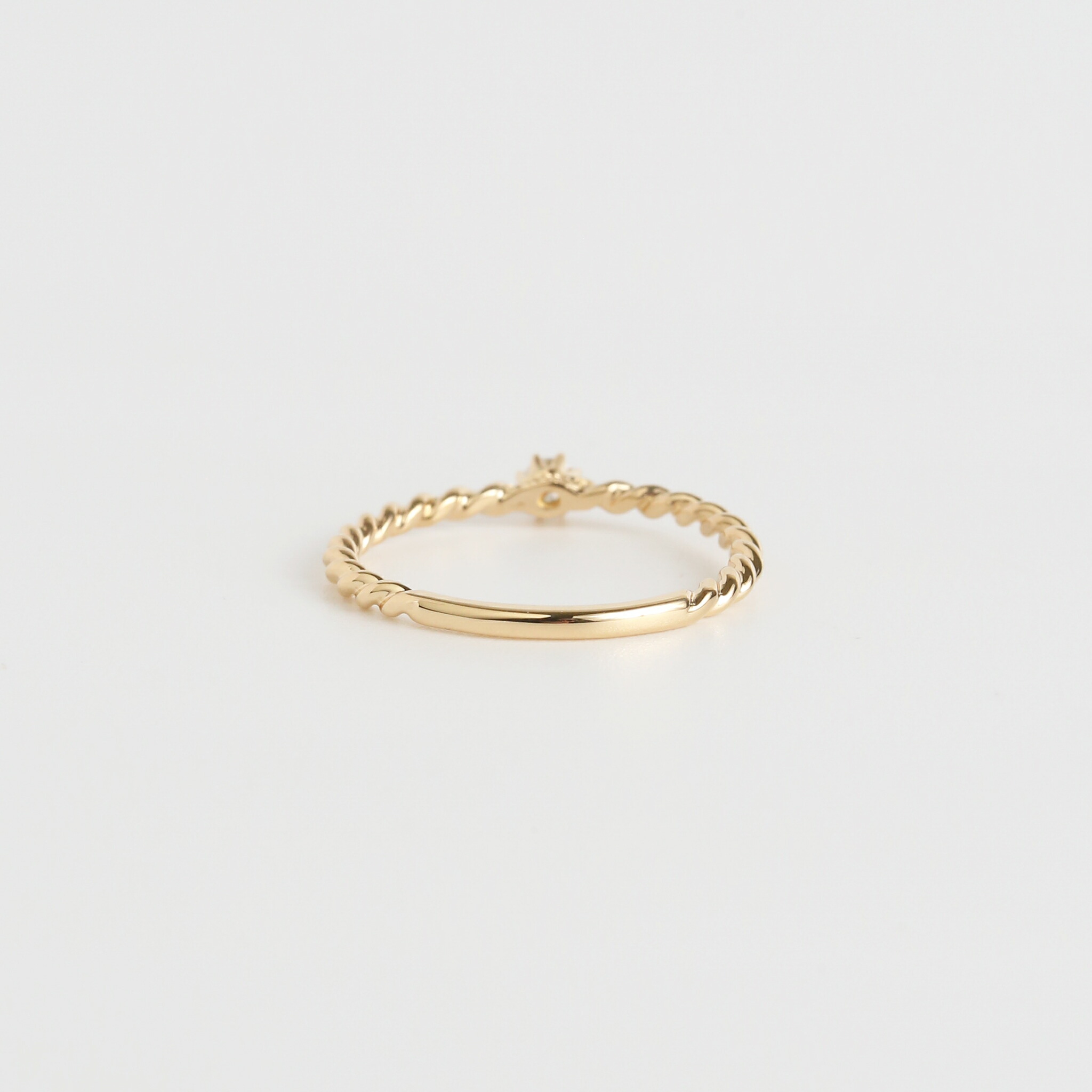 楽天市場】【Almeia Ring】 K10/K18/Pt900 一粒 ダイヤモンド ツイスト
