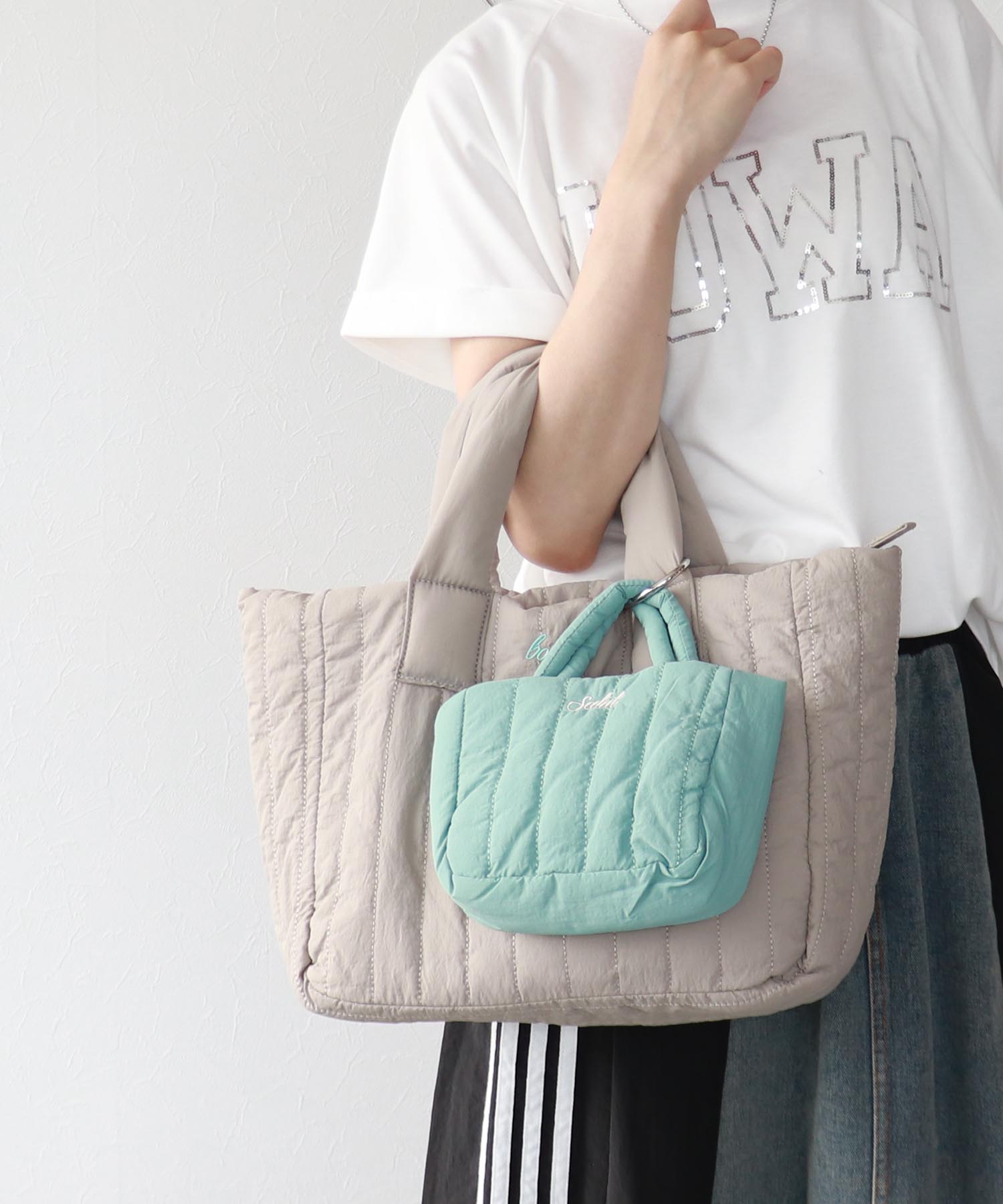 🩶 親子キルティング刺繍トート🩶｜スリーフォータイム｜ショップ