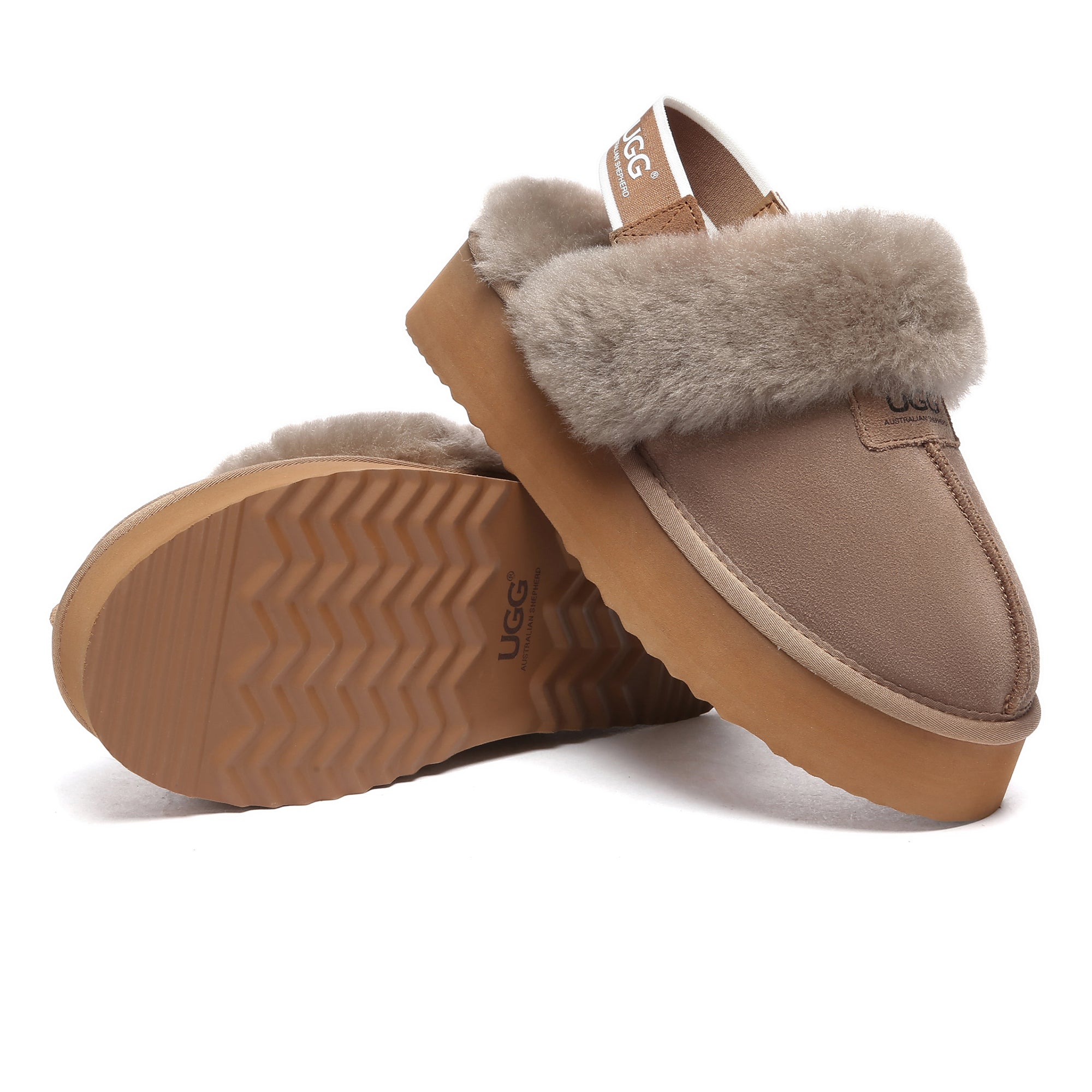 UGGリムーバブルストラップスリングバックスリッパ特別な色