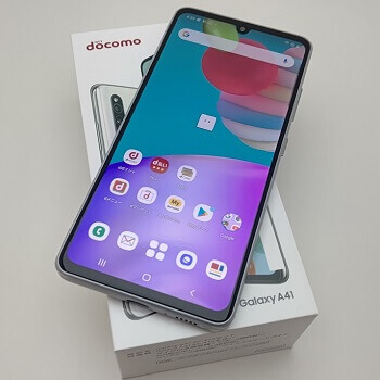 Galaxy A41（ドコモ版SC-41A）実機レビュー、使い方 – auやUQモバイル