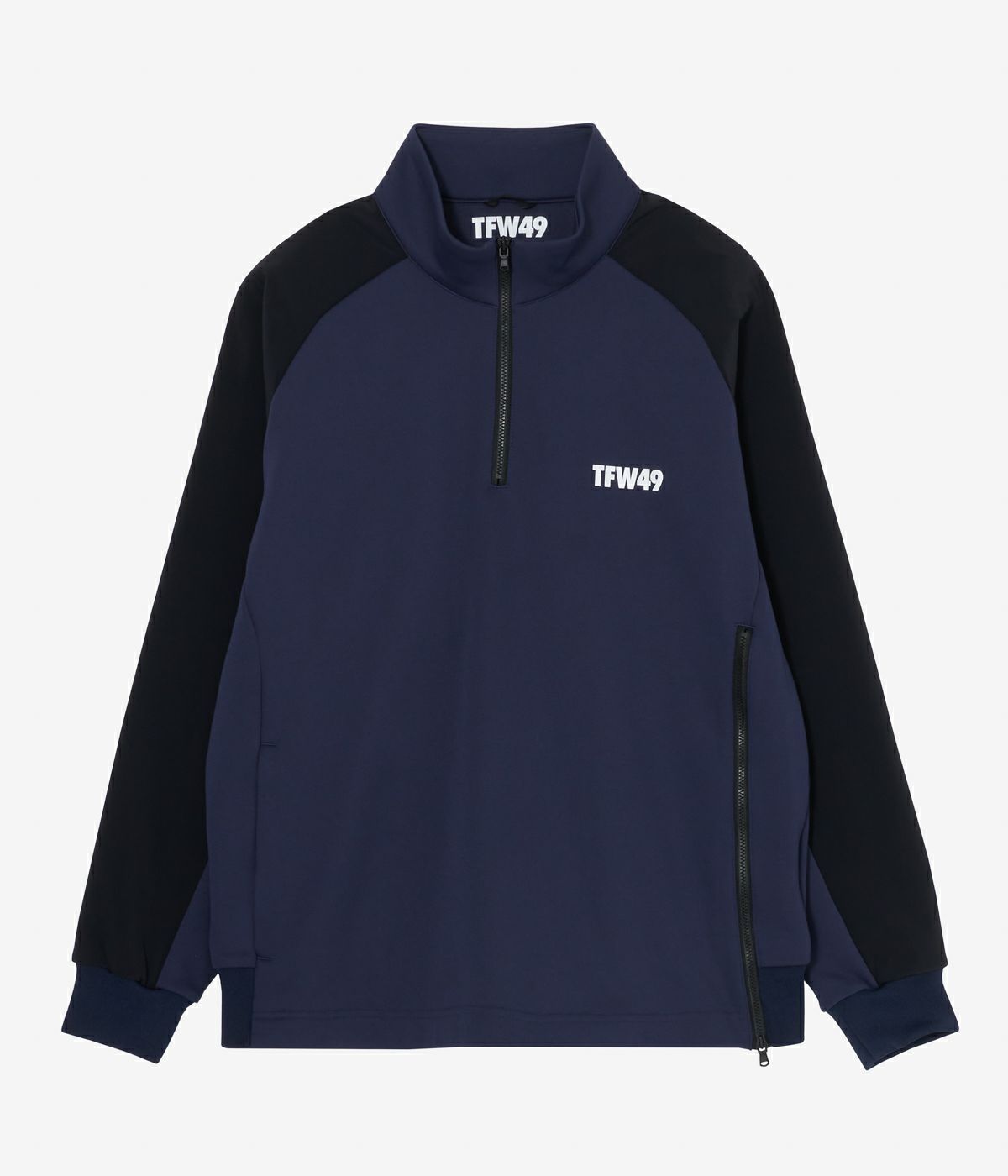 TFW49 - COMBINATION HALF ZIP | トレーナー | ネイビー×ブラック