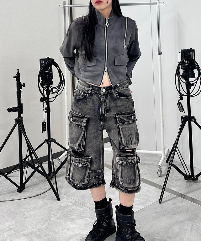 クロップドショルダーZIPブルゾン – WEGO ONLINE STORE