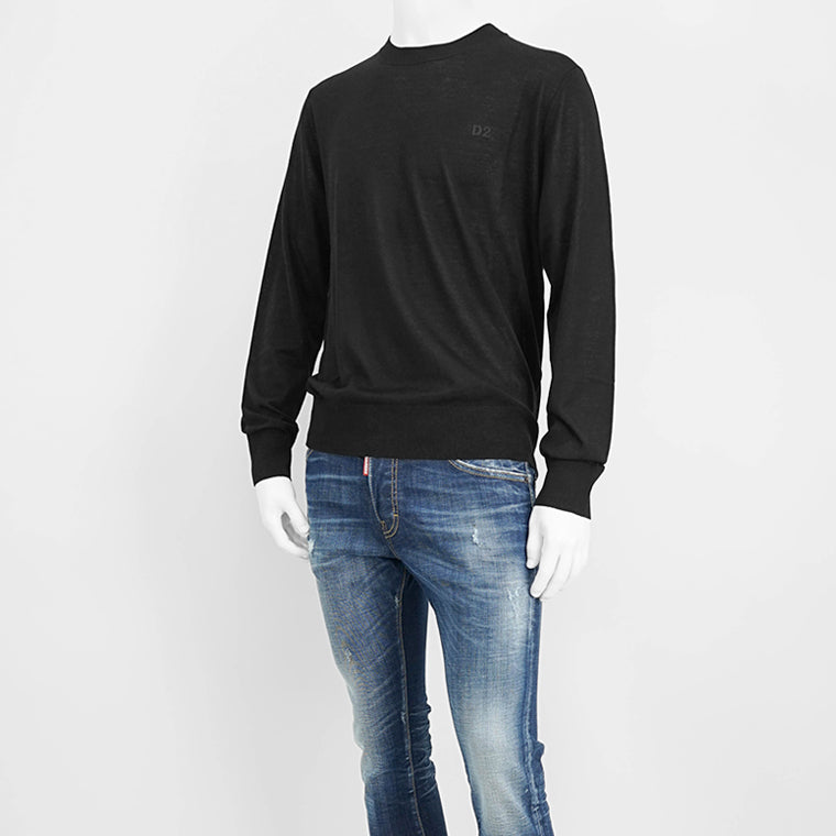 ディースクエアード DSQUARED2 メンズ ニット キャメル ブラック
