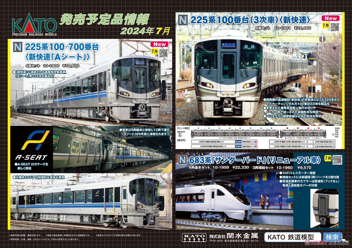 683系「サンダーバード」 (リニューアル車) 3両増結セット (増結・3両