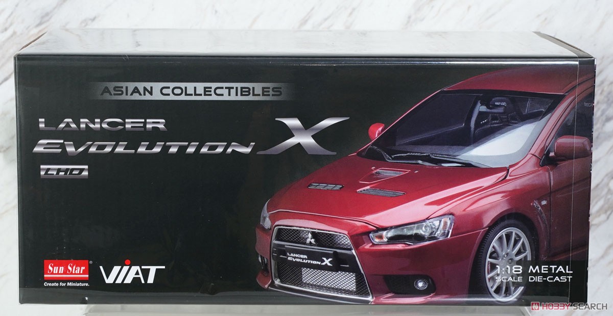 三菱 ランサー エボリューション X レッドメタリック (ミニカー