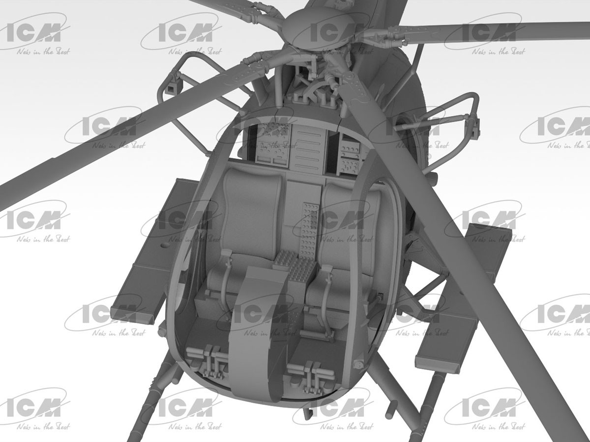 MH-6J リトルバード アメリカ特殊部隊ヘリコプター (プラモデル