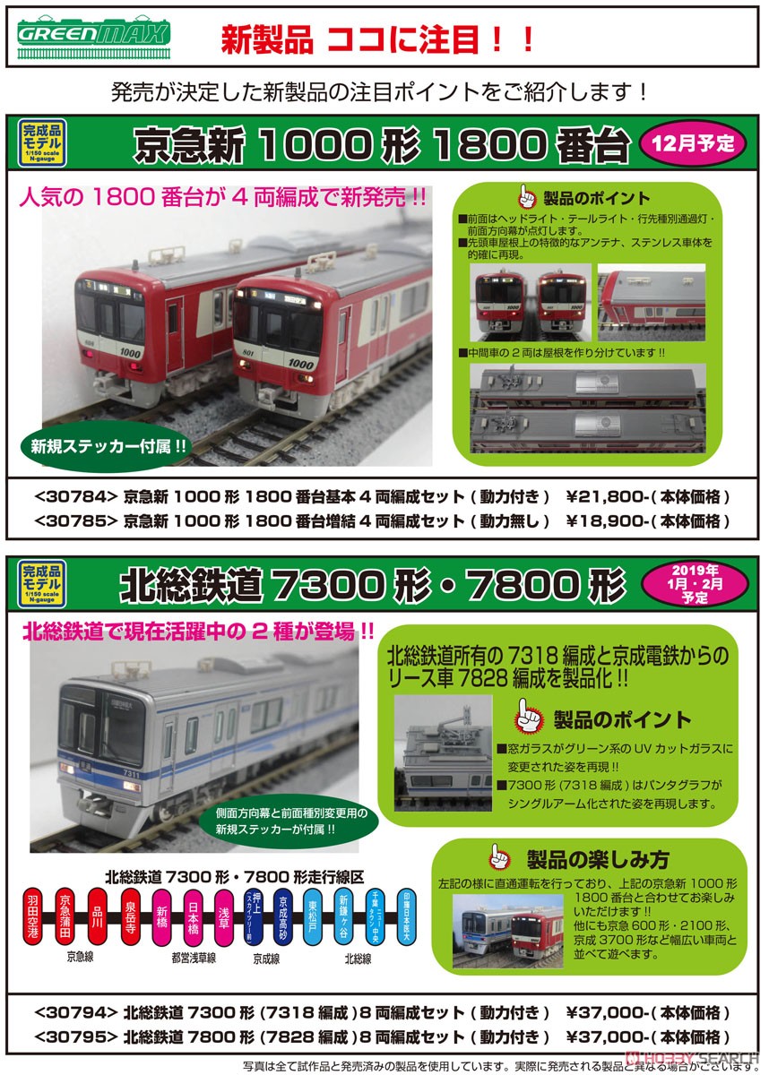 北総鉄道 7800形 (7828編成) 8両編成セット (動力付き) (8両セット