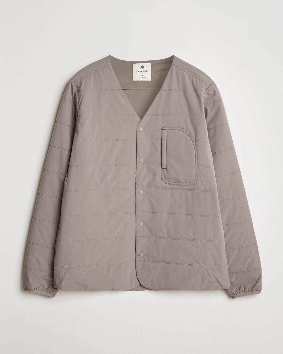 Snow Peak Flexible Insulated Cardigan Khaki at CareOfCarl.com