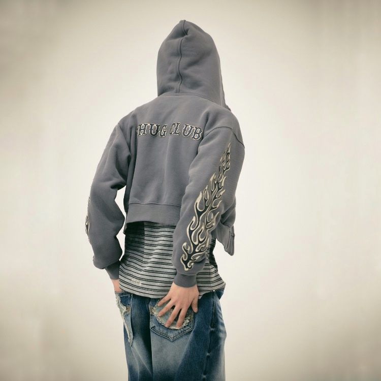 トップス thugger Thug Club - 【25AW】レザー フレーム ジップアップ