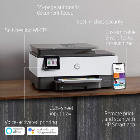 HP OfficeJet Pro 8020 Wireless All-In-One Color Inkjet Printer
