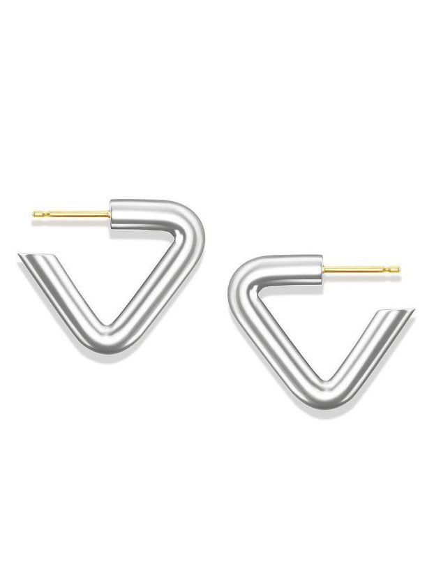 CAREERING - 【両耳用】TRIANGLE 301 WHITE トライアングル ピアス