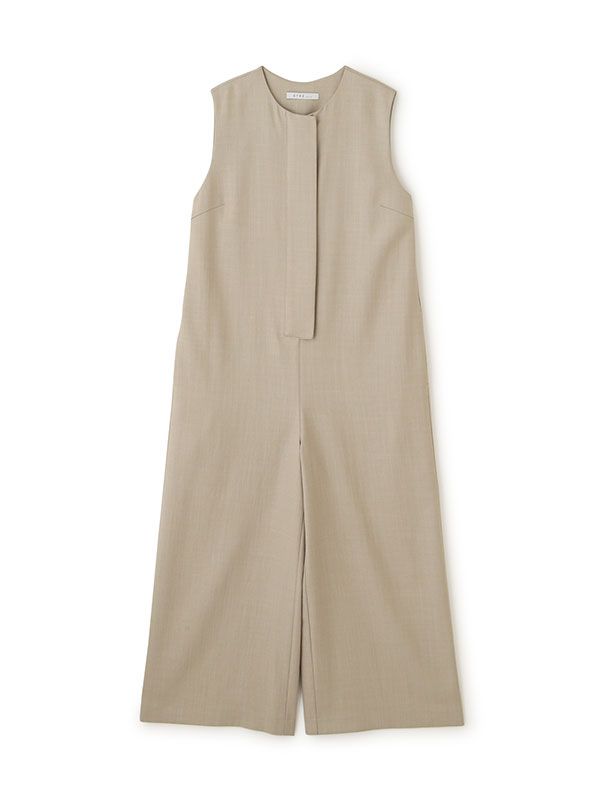ETRE TOKYO - ノースリーブIラインオールインワン - LIGHT KHAKI