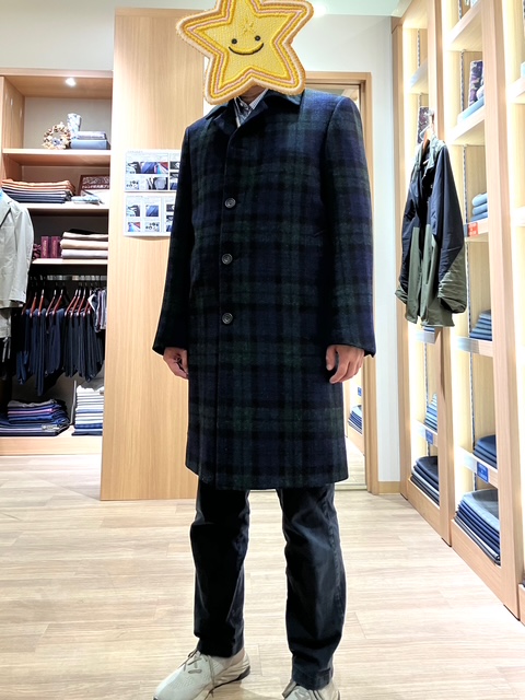 お客様のコートが仕上がりました🌟ハリスツイード×ブラックウォッチ